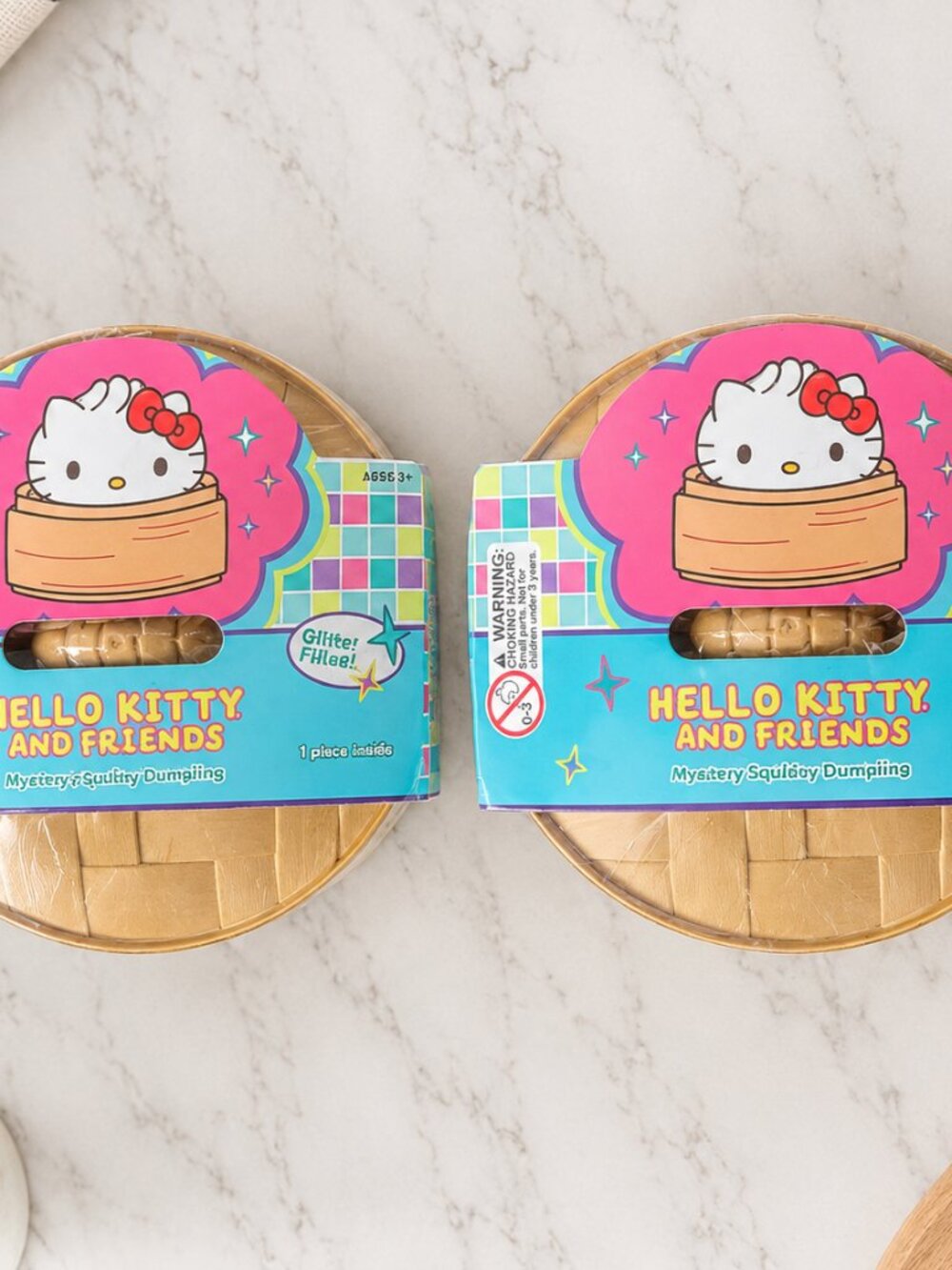 Sanrio Hello Kitty Friends Mystery Squishy Dumpling Glitter Filled Series Lot 2